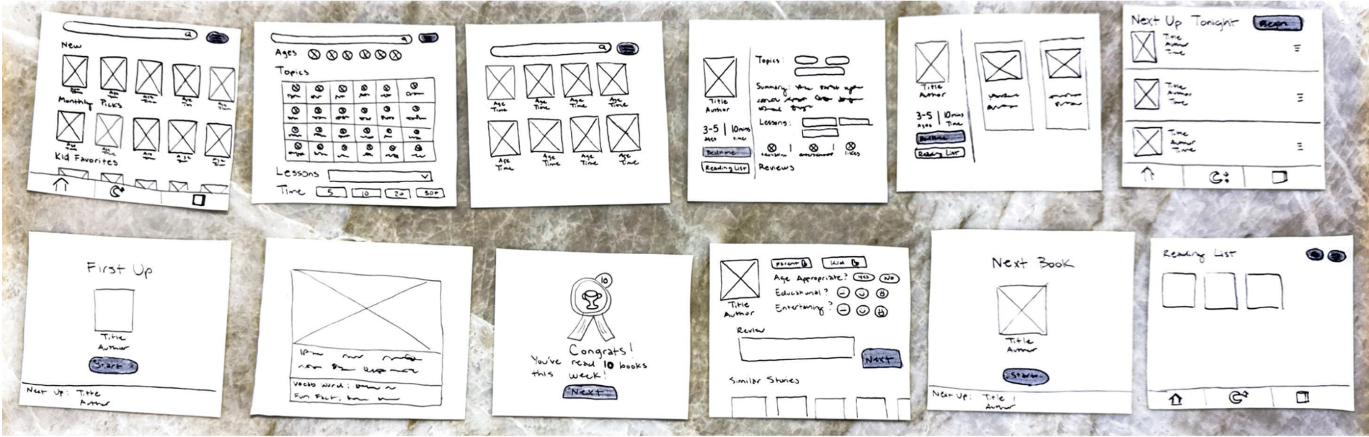Storyboarding the Bedtime Story Experience