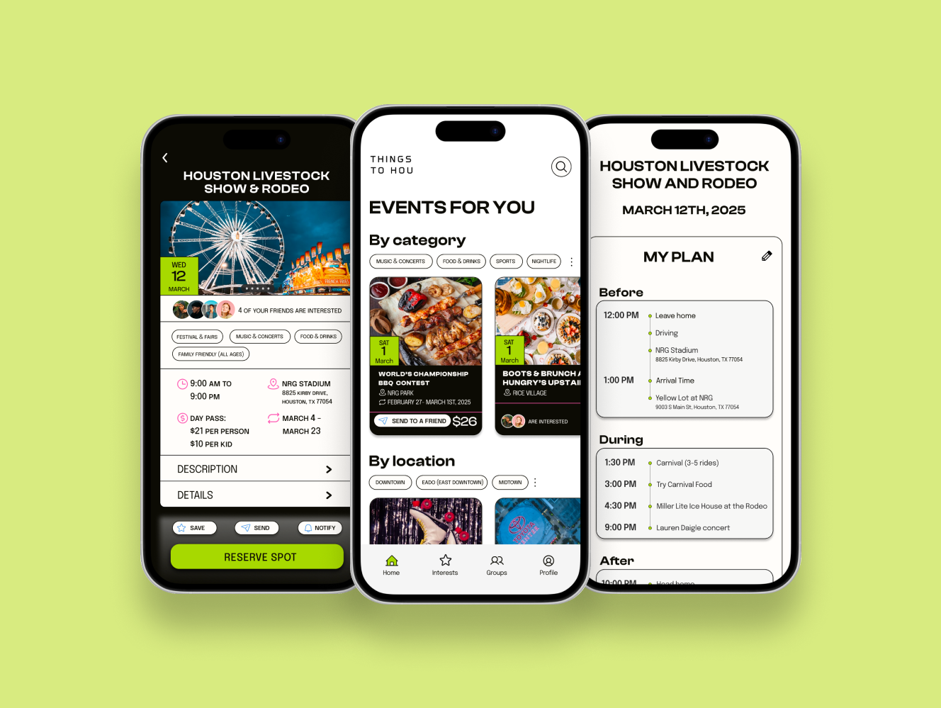 Things to HOU | Improving Event Discovery & Providing Collaborative Planning
